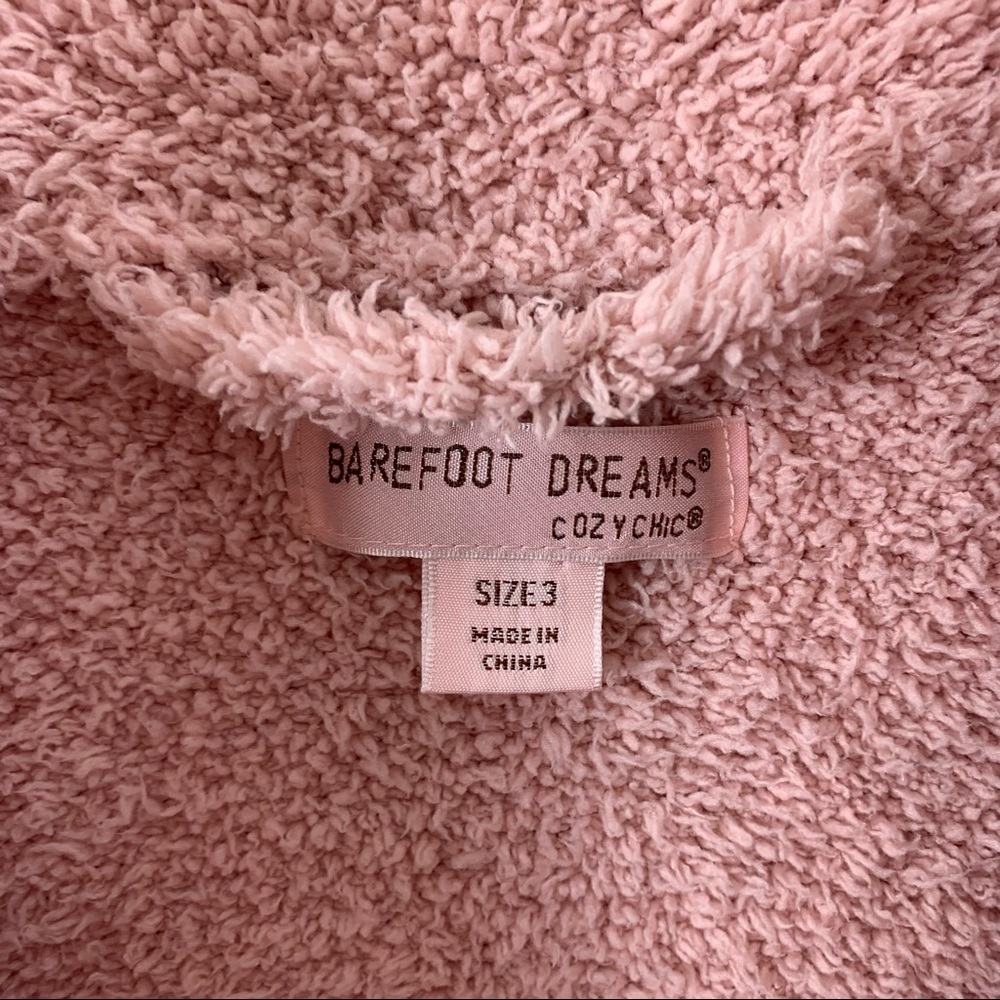 Barefoot Dreams CozyChic Robe Heathered Rose 3 - Picture 5 of 7